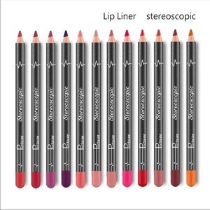 12 colors set of matte lip liner pencils 🌺